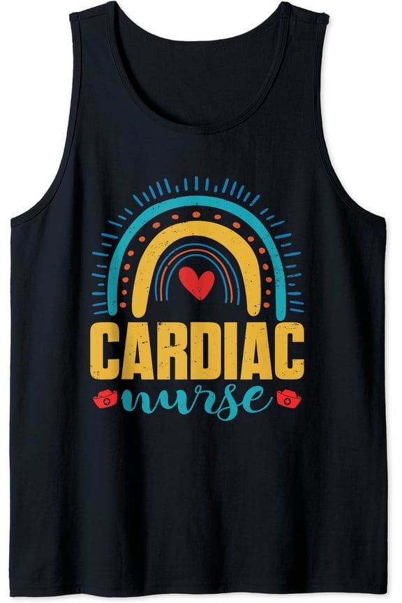 Cardiac Nurse Nursing Cardiology Heart Cardiac Nurse Tank Top Size S-3XL
