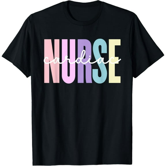 Cardiac Nurse Nursing Heart Cardiology Cardiac Nurse T-Shirt100% cotton