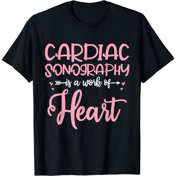 Cardiac Sonography Heart Echocardiographer Gift RDCS Outfit T-Shirt
