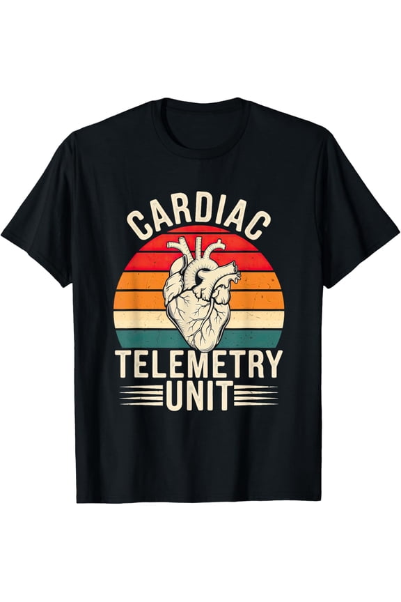 Cardiac Telemetry Unit Nurse Heart Anatomy T-Shirt