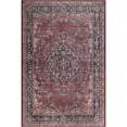 thumbnail image 1 of Cardiff Pink Patchwork Polyester Digital Print Decorative Area Rug, 1 of 8