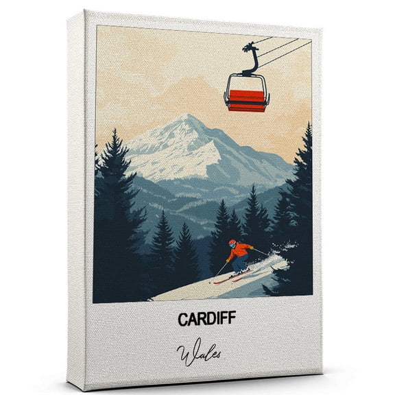 Cardiff Travel Wall Canvas  Elegant and Cultural Art Print Wales Canvas Print  Ideal Gift for Travel Lovers