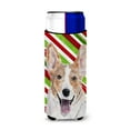 thumbnail image 1 of Cardigan Corgi Candy Cane Christmas Ultra Hugger for slim cans, 1 of 6