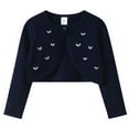 thumbnail image 1 of Cardigan For Girls 10-12 Girls Short Sweater Cardigan Long Sleeve Solid Cotton Soft Open Front Sweater Fall Lightweight Crew Neck Cute Tops, 1 of 5