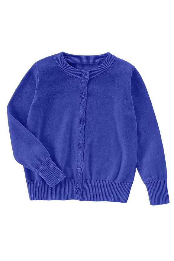 Cardigan For Girls Sweaters Long Sleeve Button Knit Sweater Daily School Wear 3T-16T