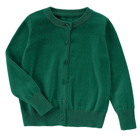 Cardigan For Girls Sweaters Long Sleeve Button Knit Sweater Daily School Wear 3T-16T