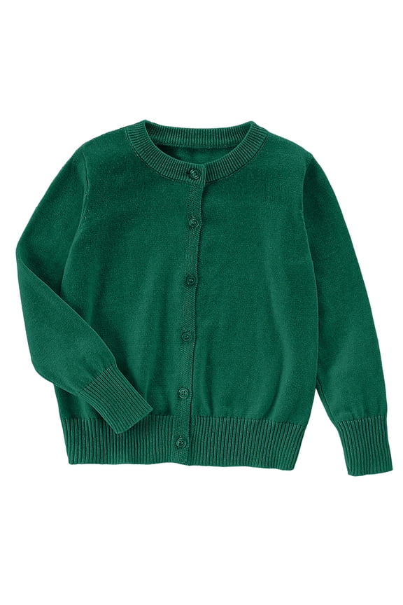Cardigan For Girls Sweaters Long Sleeve Button Knit Sweater Daily School Wear 3T-16T