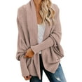 thumbnail image 1 of Cardigan For Women Bat Sleeve Long Sleeve Knitting Sweater Lightweight Cardigans, 1 of 5