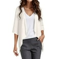 thumbnail image 1 of Cardigan For Women Lightweight Daily Casual Wear Beach Versatile Open Front Blouses Perfect Layering 3/4 Sleeve Loose Fit Shrugs, 1 of 5