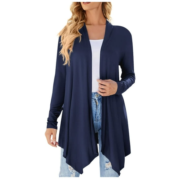 Cardigan For Women Sleeveless Summer Open Front Hanging Long Proof Asymmetrical Vest Outfits Clothes