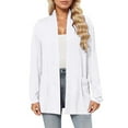 thumbnail image 1 of Cardigan For Women Solid Casual With A Front Pocket Long Sleeved Loose And Thin Design Light Weight Cardigan, 1 of 4