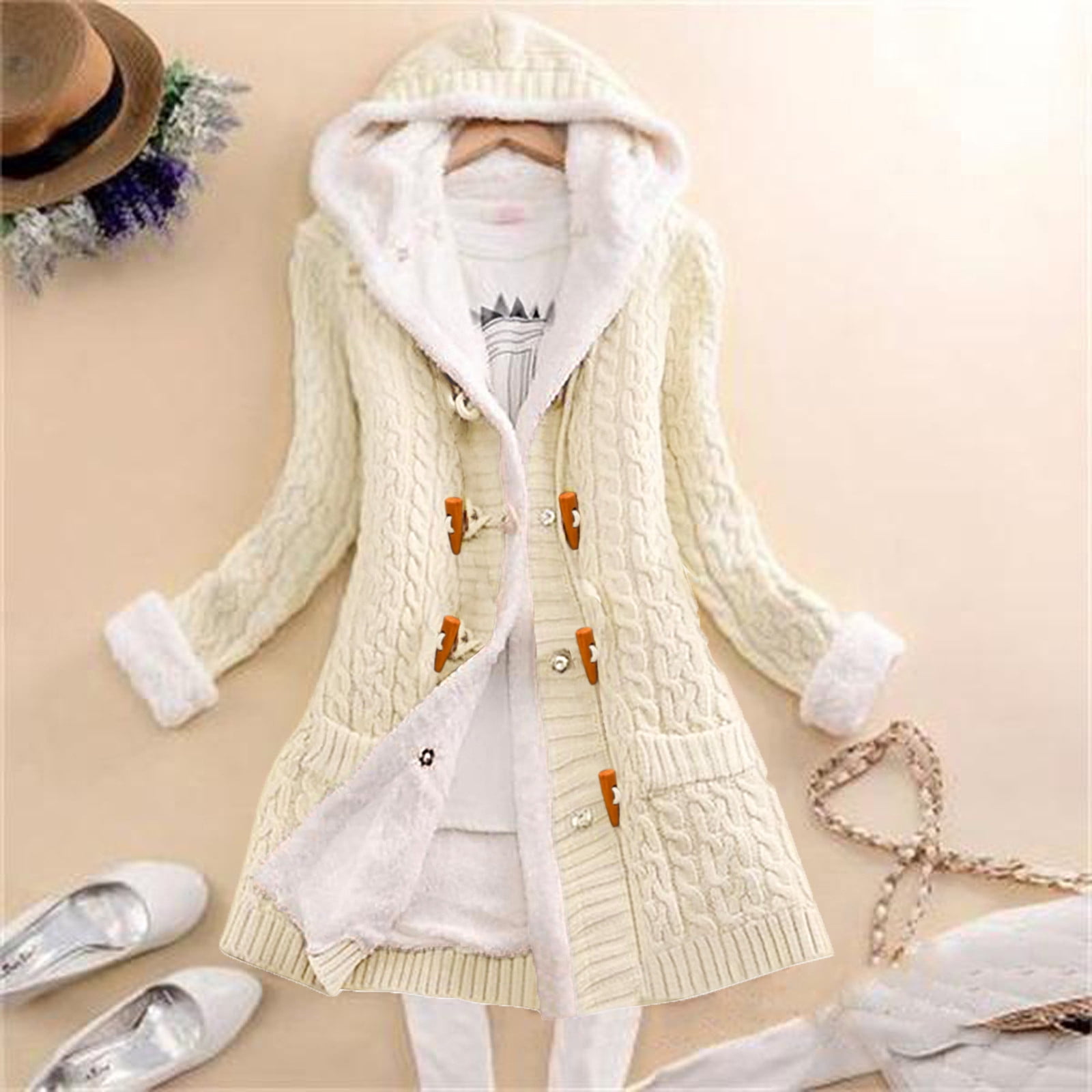 Cashmere on sale hooded cardigan