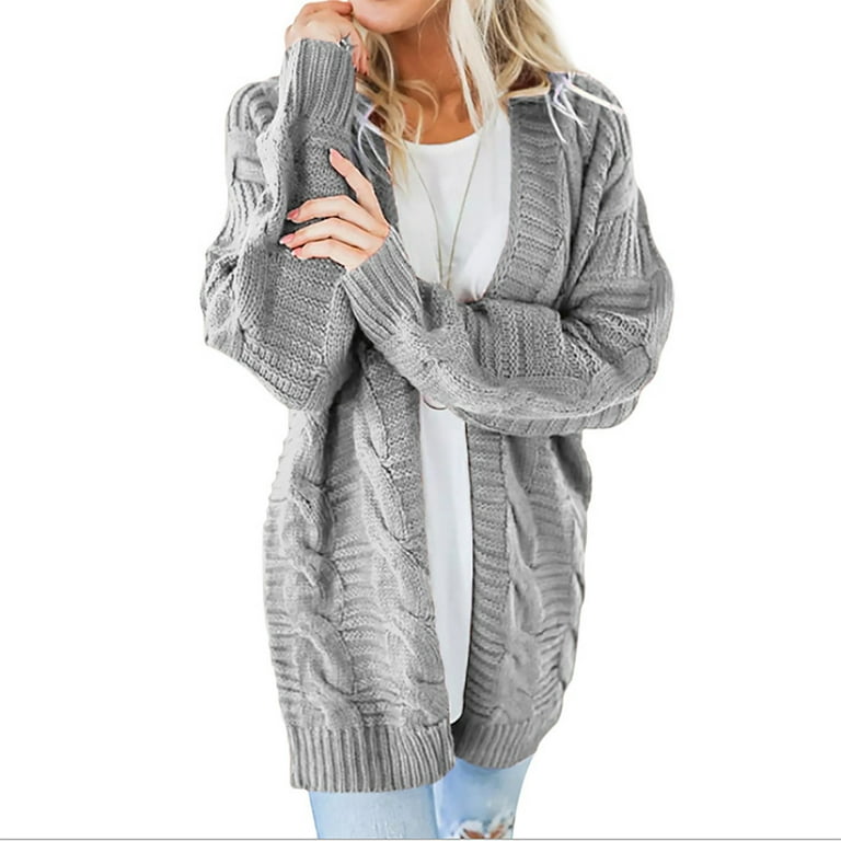 Grey chenille hotsell slouchy cardigan