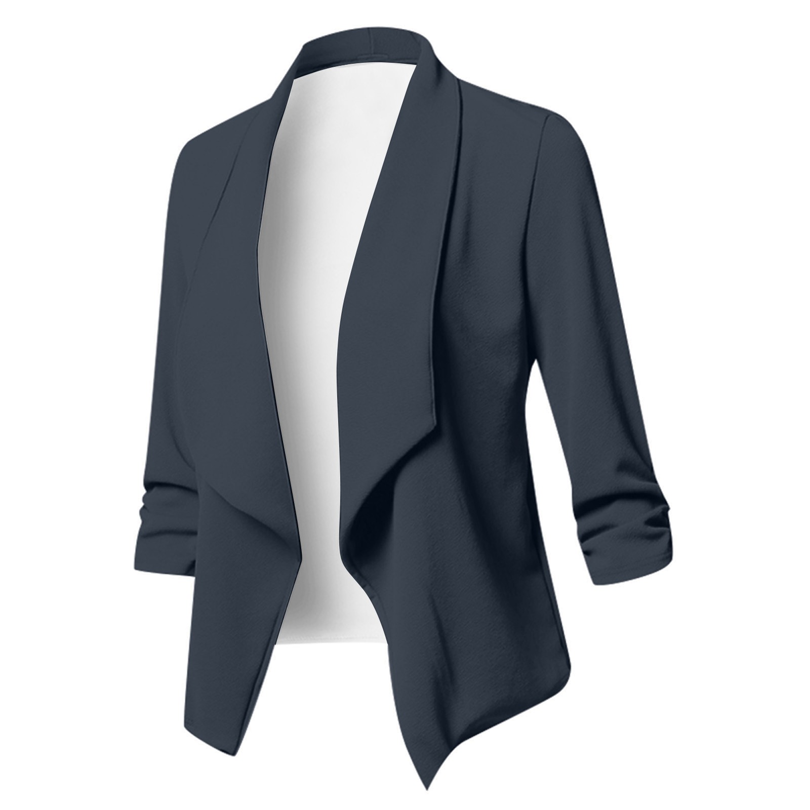 Cardigan Jean Jacket Women's Casual Coat Solid Color Short Loose