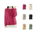 thumbnail image 1 of Cardigan Knit Button Down Sweater Stylish And Comfortable Outerwear For Daily Wear Cardigan Sweaters for Women, 1 of 2