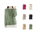 thumbnail image 1 of Cardigan Knit Button Down Sweater Stylish And Comfortable Outerwear For Daily Wear Cardigan Sweaters for Women, 1 of 2