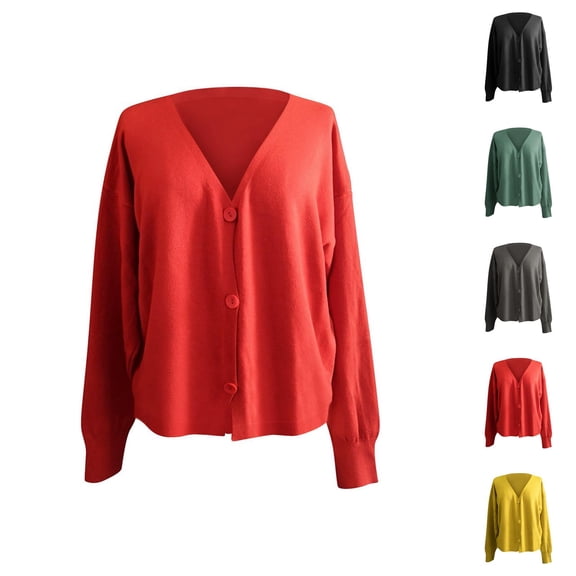 Cardigan Single Women's Knitwear Women's Soild Women's Cardigan Cardigan Sweaters for Women
