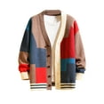 thumbnail image 1 of Cardigan Sweater for Men Knitted Long Sleeve Sweaters with Buttons, 1 of 4