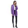 thumbnail image 1 of Cardigan Sweater with Open Front & Pockets Purple, 1 of 1