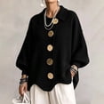 thumbnail image 1 of Cardigan Sweaters For Women Knit Long Sleeve Loose Sweater Coat Big Metal Button Irregular Hem Casual Outwear Tops, 1 of 8