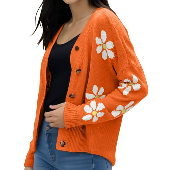 Cardigan Sweaters For Women Lightweight Knit V Neck Cardigan Sweater Acrylic Blended Cardigan Outerwear Jackets 1X Pink L Sweaters For Women