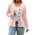 thumbnail image 1 of Cardigan Sweaters For Women Sevevn Women Chunky Knit Cardigan Sweater Long Sleeve V Neck Button Up Cardigan Sweater Coat, 1 of 8