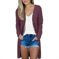 thumbnail image 1 of Cardigan Sweaters For Women Fall Fashion Cardigan Lightweight Soft Knit Open Front Coat With Pockets Anti-Pilling Fabric Long Sleeve Button Closure Women's Outerwear Jackets & Coats, 1 of 9