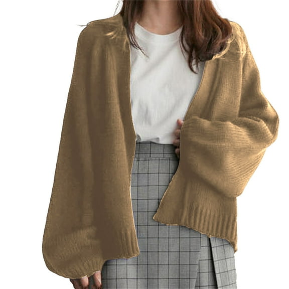 Cardigan Sweaters For Women Fashion Printed Sweatshirt Autumn And Winter Soft Skin Friendly Comfortable Fabric Cotton Blended Cardigan Outerwear Jackets 1X Yellow One Size Sweaters For Women