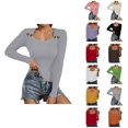 thumbnail image 1 of Cardigan Sweaters for Women Lightweight Knit Casual Boho Vacation Beach Top Knit Pullover Sweater Winter Autumn Square Neck Button Down Top Soft Stretch Casual Blouse Tunic Long Sleeve Shirt, 1 of 8