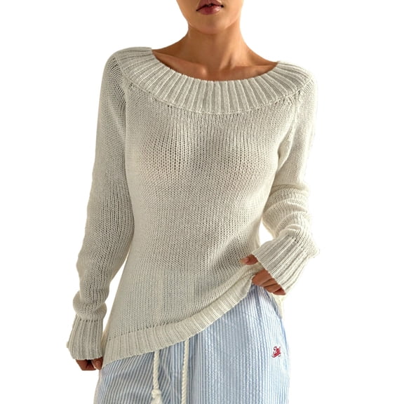 Cardigan Sweaters for Women Lightweight Knit Casual Business Casual Office Women Fashion Casual Long Sleeve Knit Sweater Lightweight Color Matching Pullover Sweater Top