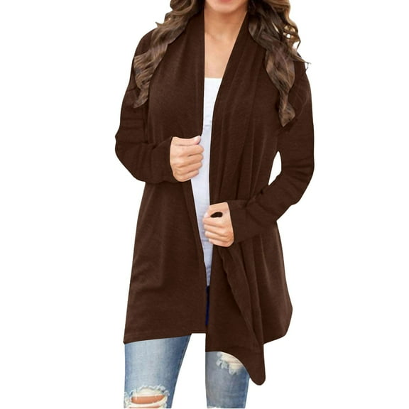 Cardigan Sweaters For Women Lightweight Knit Loose Long Sleeve Cardigan Sweater Casual Soft Drape Open Front Fall Dusters Polyester Spandex Blending Jackets 1Pc Red 4Xl Sweaters For Women