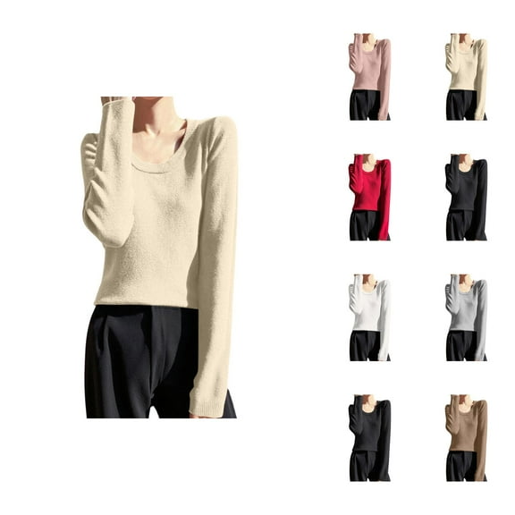 Cardigan Sweaters for Women Oversized Knit Pullover Casual Cozy Autumn Loungewear Solid Slim Fit Knit Pullover Sweater Long Sleeve Turtleneck Top Lined Casual Winter Warm