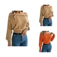 thumbnail image 1 of Cardigan Sweaters for Women Oversized Knit Pullover Casual Cozy Autumn Trendy Outfit Sweaters For Women Off The Shoulder Sleeves Knit Tops Fall Winter Cropped Pullover Outfits, 1 of 5