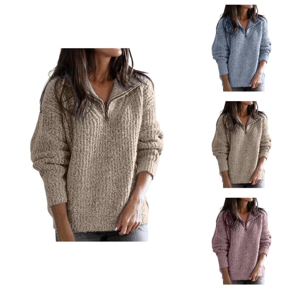 Cardigan Sweaters for Women Oversized Knit Pullover Casual Cozy Dark Academia Clothing Women's Autumn/Winter Zip Up Long Sleeve Knitted Sweater Cardigan