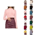 thumbnail image 1 of Cardigan Sweaters for Women Oversized Knit Top Cozy Autumn Casual Loungewear Long Sleeve Knit Pullover Sweater Top With Button Detail Soft Comfortable Casual Crewneck Blouse For Everyday Wear, 1 of 8