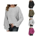 thumbnail image 1 of Cardigan Sweaters for Women Oversized Knit Top Cozy Autumn Casual Loungewear Women's Cozy Oversized Pullover Sweater Soft Knit Long Sleeve Casual Tunic Top For Fall Winter Comfortable Loungewear, 1 of 6