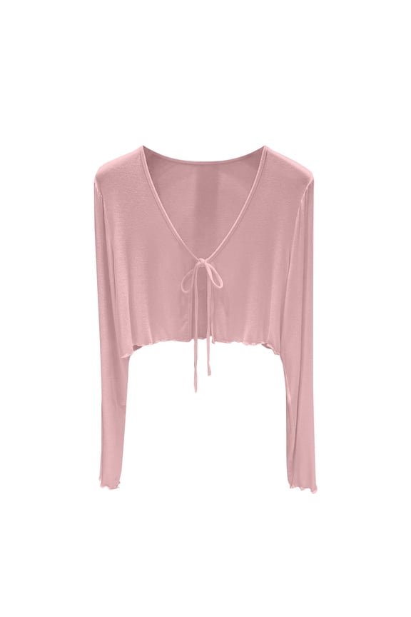 Cardigan Sweaters For Women Thin Feel Sun Clothes Summer Ice Blouse Cardigan With Shawl Jacket Shirt Modal Blending Shirts Outerwear Jackets 1X Pink M Sweaters For Women