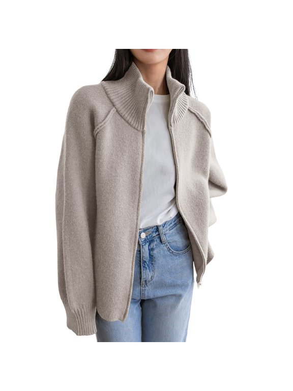 Cardigan Sweaters for Women Zip up Jacket Knit Tops Oversized Cardigan Sweaters Travel Cardigan Winter Cardigan Sweaters Fashion Clothing Casual Cardigan Sweaters Cute Cardigans