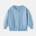 thumbnail image 1 of Cardigan Sweaters for Girls with Pearl Buttons Kids Fall Winter Long Sleeve Button Knit School Uniform Sweater Tops, 1 of 7