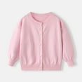 thumbnail image 1 of Cardigan Sweaters for Girls with Pearl Buttons Kids Fall Winter Long Sleeve Button Knit School Uniform Sweater Tops, 1 of 7