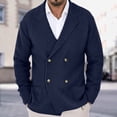 thumbnail image 1 of Cardigan Sweaters for Men with Pockets Button-Down Collared Jackets Mens Casual Long Sleeve Solid Color Thermal Warm Knitted Work Outerwear Coats, 1 of 6