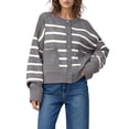 thumbnail image 1 of Cardigan Sweaters for Women 100% Cotton Button-Down Oversized Knit Outerwear Fall Tops for Women 2025, 1 of 4