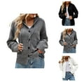 thumbnail image 1 of Cardigan Sweaters for Women 2025 Casual Long Sleeve Button Hooded Knitted Sweater Jacket Coat Womens Cardigan Sweaters, 1 of 6