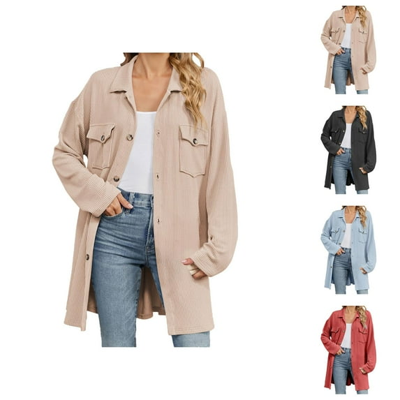 Cardigan Sweaters for Women 2025 Long Sleeve Lapel Button Loose Knitted Sweater Coat Jacket Womens Cardigan Sweaters