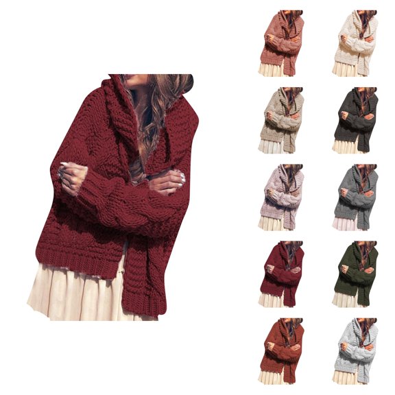 Cardigan Sweaters for Women 2025 Open Front Long Sleeve Knitted Sweater Coat Jacket Womens Cardigan Sweaters