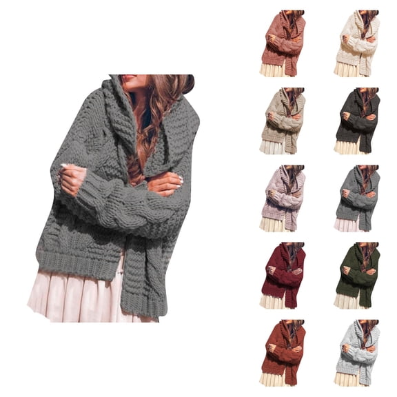 Cardigan Sweaters for Women 2025 Open Front Long Sleeve Knitted Sweater Coat Jacket Womens Cardigan Sweaters