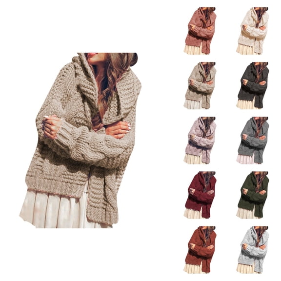 Cardigan Sweaters for Women 2025 Open Front Long Sleeve Knitted Sweater Coat Jacket Womens Cardigan Sweaters