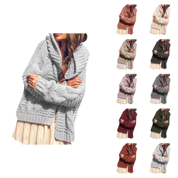 Cardigan Sweaters for Women 2025 Open Front Long Sleeve Knitted Sweater Coat Jacket Womens Cardigan Sweaters