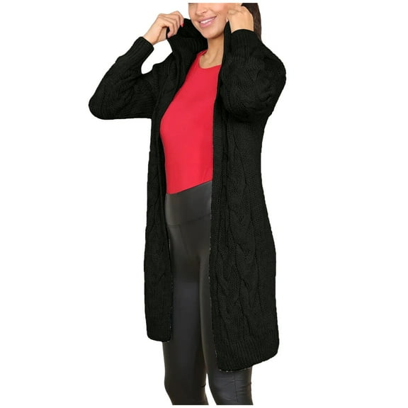 Cardigan Sweaters for Women Casual Solid Long Sleeve Coat Winter Sweater Jacket