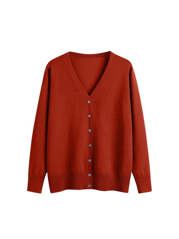 Cardigan Sweaters for Women Fall Trendy Button Down Open Front Lightweight Cardigans,XXXL,#2